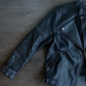 Nordstrom TOPSHOP - Leather Motorcycle Jacket